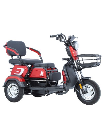 Električni tricikl 14" TITAN 250W 48V/20Ah crveni